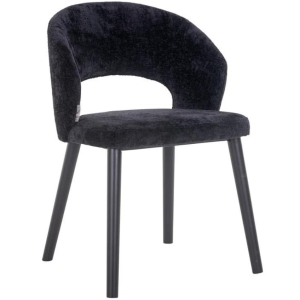 Černá čalouněná jídelní židle Richmond Savoy  - Výška82 cm- Šířka 54 cm