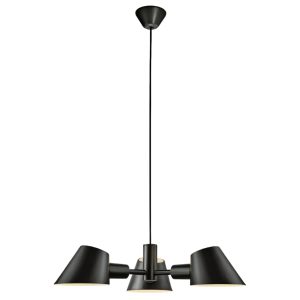 Nordlux Černé kovové závěsné světlo Stay 60 cm  - Výška stínidla12 cm- Průměr stínidla 15