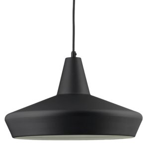 Černé kovové závěsné světlo Halo Design Work 37 cm  - Výška21 cm- Průměr 37 cm