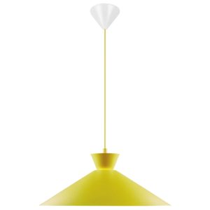 Nordlux Žluté kovové závěsné světlo Dial 45 cm  - Výška stínidla17