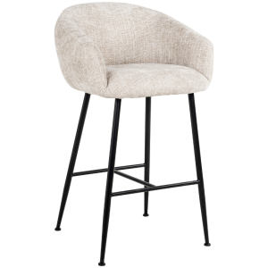 Béžová čalouněná barová židle Richmond Avanti 74 cm  - Výška101 cm- Šířka 60 cm