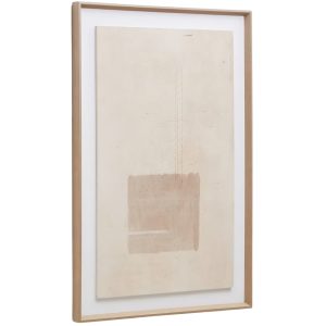 Béžový obraz Kave Home Sormina 90 x 60 cm  - Výška90 cm- Šířka 60 cm