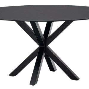 Černý skleněný jídelní stůl Kave Home Argo 150 cm  - Výška74