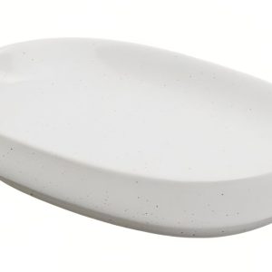 Bílá keramická miska na mýdlo Kave Home Selis  - Výška10