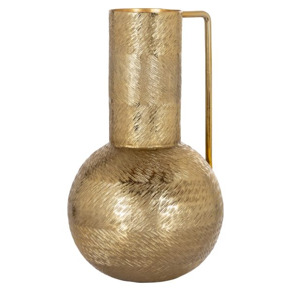 Zlatá kovová váza Richmond Leia 18 cm  - Výška31