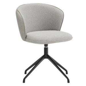 Světle šedá čalouněná konferenční židle Teulat Add II.  - Výška77 cm- Šířka 59 cm