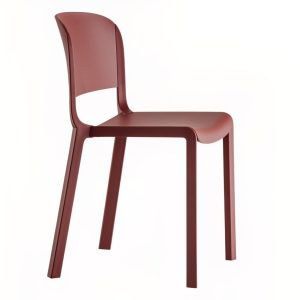 Pedrali Červená plastová jídelní židle Dome 260  - Výška81 cm- Šířka 52 cm