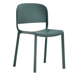 Pedrali Lahvově zelená plastová jídelní židle Dome 260  - Výška81 cm- Šířka 52 cm