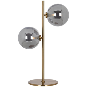 Zlatá kovová stolní lampa Richmond Lise  - Výška55 cm- Šířka 34 cm