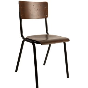 Ořechová jídelní židle DUTCHBONE Scuola  - Výška83 cm- Šířka 43 cm