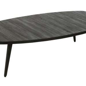 Černý dřevěný konferenční stolek J-line Takke 120 x 70 cm  - Výška30 cm- Šířka 120 cm