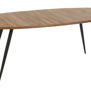 Hnědý dřevěný jídelní stůl J-line Tooky 200 x 90 cm  - Výška76 cm- Šířka 200 cm