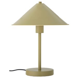 Zelená kovová stolní lampa Bloomingville Bakoni  - Výška39 cm- Stínidlo Lakovaný kov