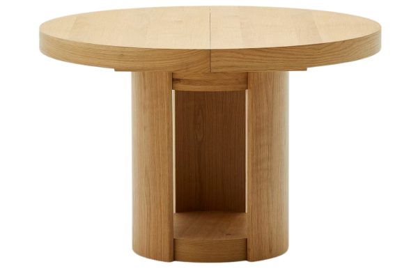 Dubový rozkládací jídelní stůl Kave Home Artis 150/200 x 150 cm  - Výška80 cm- Šířka 150/200 cm