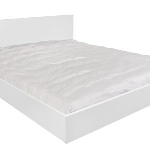 Bílá dvoulůžková postel TEMAHOME Float 180 x 200 cm s roštem  - Výška81 cm- Šířka 208 cm