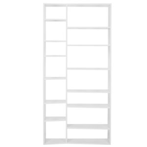 Matně bílá knihovna TEMAHOME Valsa 108 x 34 cm  - Výška224 cm- Šířka 108 cm