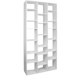 Matně bílá knihovna TEMAHOME Valsa 110 x 34 cm  - Výška224 cm- Šířka 110 cm