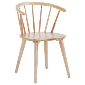 Dřevěná jídelní židle Kave Home Trise  - Výška77 cm- Šířka 53 cm