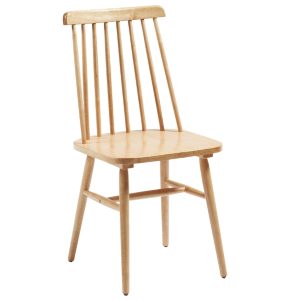 Dřevěná jídelní židle Kave Home Tressia  - Výška89 cm- Šířka 43 cm
