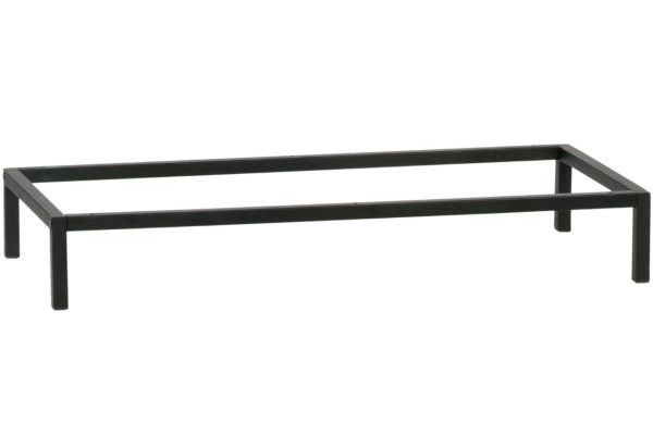 Hoorns Černá kovová podnož Inara 81 x 35 cm  - Výška12 cm- Šířka 81 cm