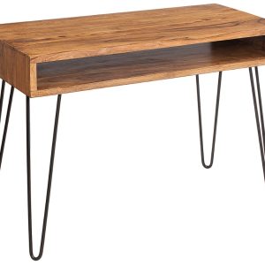 Moebel Living Masivní sheeshamový pracovní stůl Remus 110 x 50 cm  - Výška77 cm- Šířka 110 cm