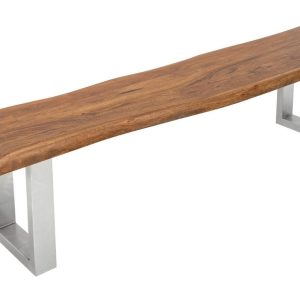 Moebel Living Masivní akátová lavice Holz 200 cm  - Výška45 cm- Šířka 200 cm