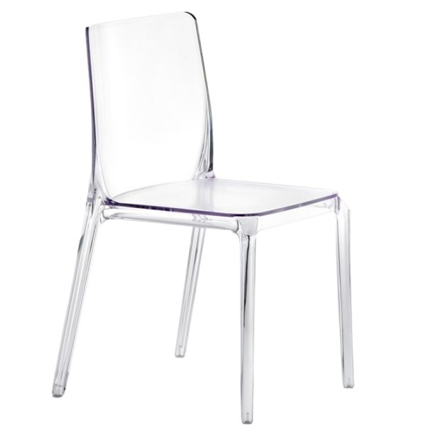Pedrali Transparentní plastová jídelní židle Blitz 640  - Výška81