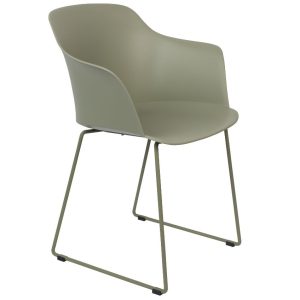 White Label Zelená plastová jídelní židle WLL TANGO  - Výška81