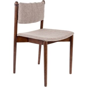 Hnědá dřevěná jídelní židle DUTCHBONE Torrance  - Výška78
