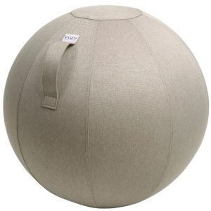 Béžový sedací / gymnastický míč  VLUV LEIV Ø 75 cm  - Průměr70-75 cm- Max. nosnost 120 kg