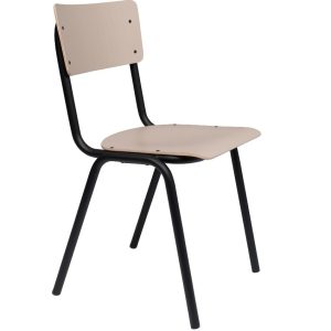 Béžová jídelní židle ZUIVER BACK TO SCHOOL  - Výška82