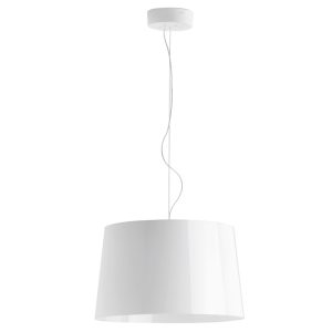 Pedrali Bílé závěsné světlo L001S/B 52 cm  - Výška32 cm- Průměr 52 cm