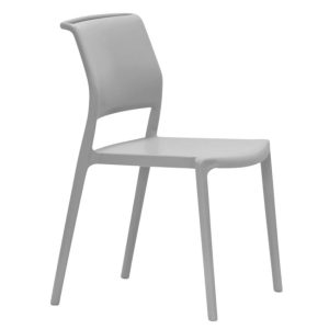 Pedrali Šedá plastová jídelní židle Ara 310  - Výška83 cm- Šířka 49