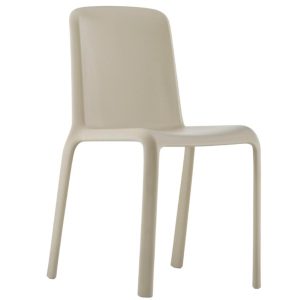 Pedrali Krémová plastová jídelní židle Snow 300  - Výška80