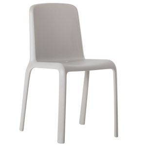 Pedrali Světle šedá plastová jídelní židle Snow 300  - Výška80