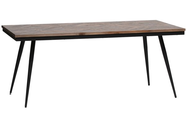 Hoorns Hnědý teakový jídelní stůl Vienna 220x90 cm  - Výška76 cm- Šířka 220 cm
