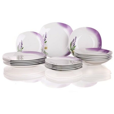 Banquet Lavender 18dílná jídelní sada  - Barvafialová-