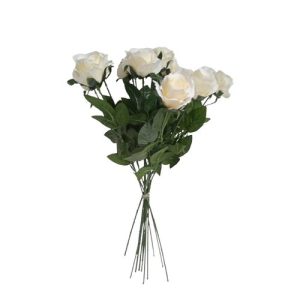 Umělá kytice Růží bílá