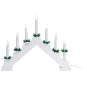 Vánoční svícen Candle Bridge bílá