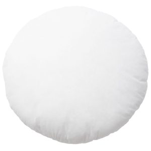 Bílá kulatá polyesterová výplň do polštáře Kave Home Fluff 45 cm  - Průměr45 cm- Výplň 100 % polyester