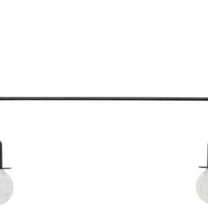 Černé kovové závěsné světlo Hübsch Twice  86 cm  - Výška40 cm- Šířka 86 cm