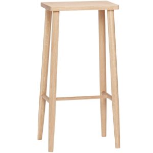Dubová barová židle Hübsch Folk 72 cm  - Výška72 cm- Šířka 35 cm