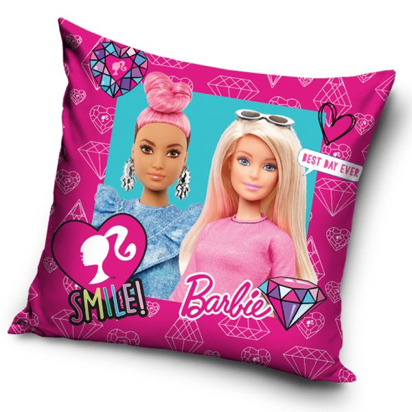 Carbotex Povlak na polštářek 40x40 cm - Barbie Módní ikona  - BarvaFialové- Materiál Polyester