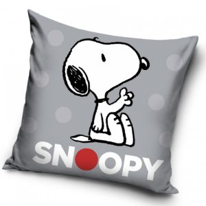 TipTrade Povlak na polštářek 40x40 cm - Snoopy Grey  - BarvaBílé- Materiál Polyester