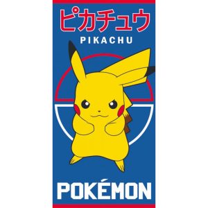 TipTrade Bavlněná froté osuška 70x140 cm - Pokémon Pikachu Bleskový útok  - MateriálBavlna- Materiál Froté