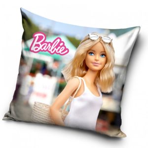 Carbotex Povlak na polštářek 40x40 cm - Barbie Panenka z Barbielandu  - BarvaBílé- Materiál Polyester
