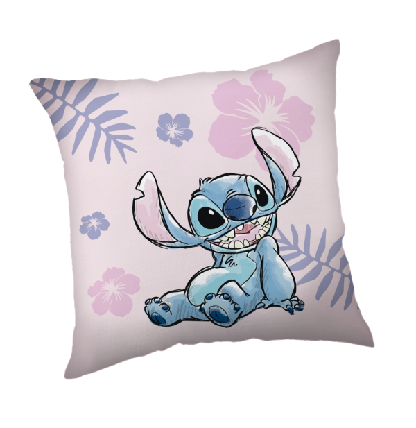 Jerry Fabrics Dekorační polštářek 35x35 cm -  Lilo and Stitch"pink"  - MateriálPolyester- Rozměr 35 x 35 cm