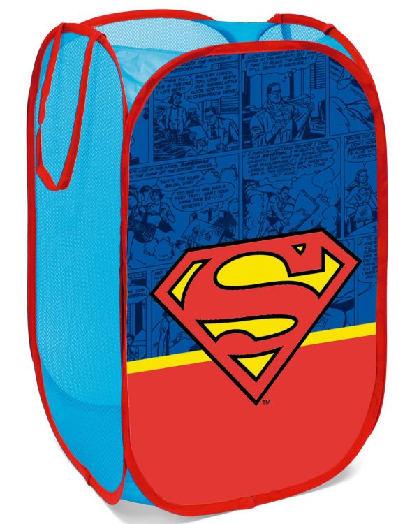Arditex Úložný koš na hračky Superman  - BarvaModré- Barva Červené