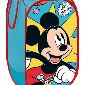 Arditex Úložný koš na hračky Mickey  - BarvaModré- Materiál Polyester