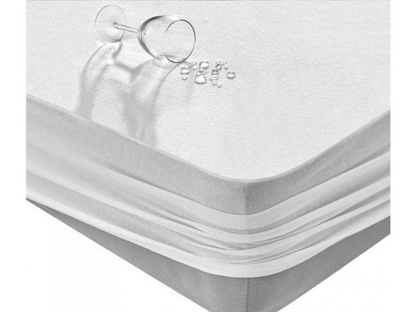 TipTrade Nepropustné jersey prostěradlo na matrace 180x200 cm  - MateriálBavlna- Barva Bílé